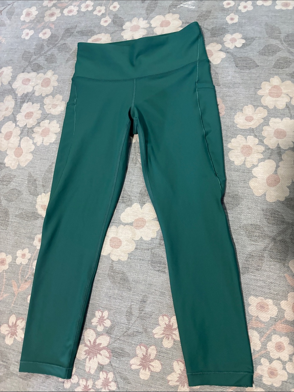 Athleta Teal/green High-Rise Capri Leggings